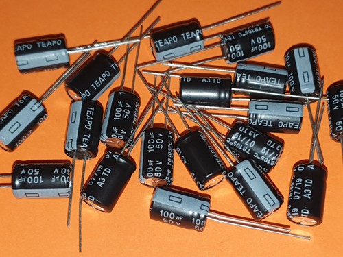20x elko 100µf - /, 50v