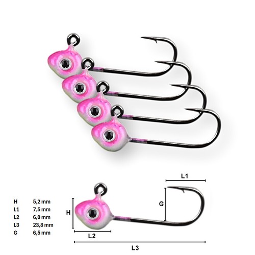 Ultra light micro jig haken - light,