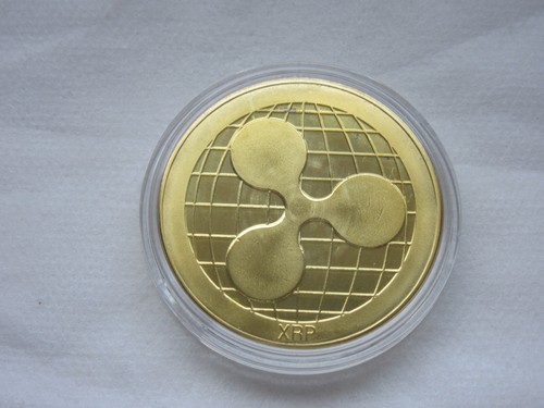 Xrp coin ripple - xrp, vergoldet